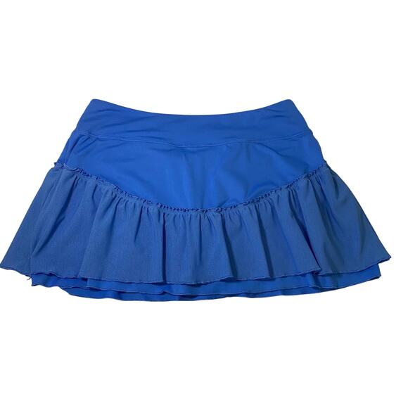 Nike Dri-FIT Blue Ruffle Tennis Skirt Women’s Medium - Picture 5 of 7